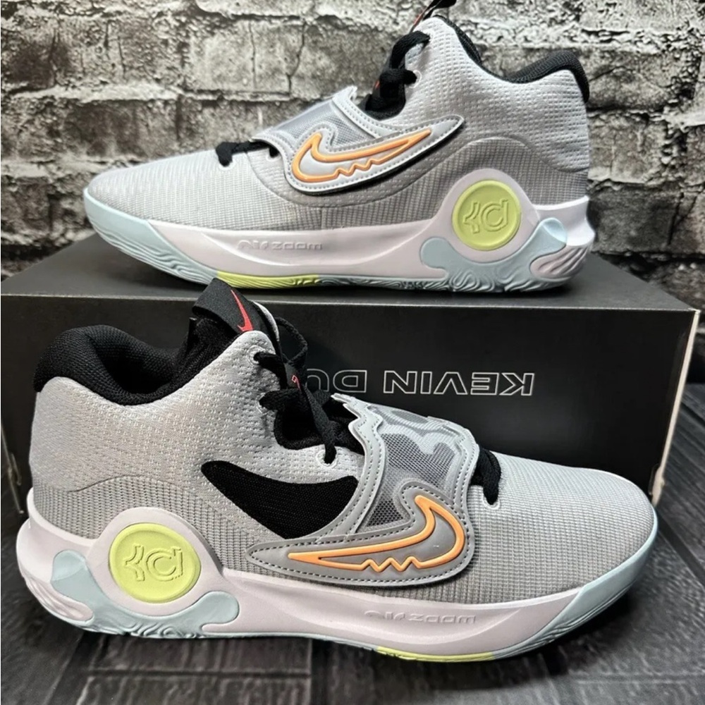 Nike KD Trey 5 X Wolf Grey White Barely Volt Mens Size 11 DD9538 009